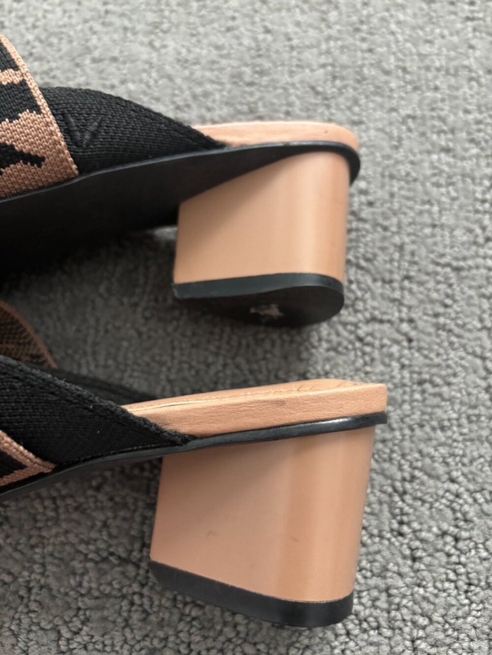 Vivaia Black/Zebra Kitten Heel Mule - Picture 5 of 6